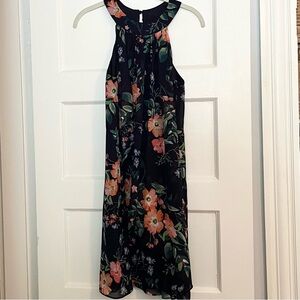 Vince Camuto Halter Neck Midi Dress